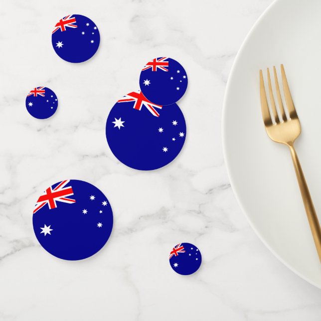 Australien Flaggentisch Confetti Konfetti (Gruppe)