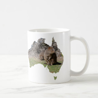 Australien-Form Süße Quokka beim Grasen Kaffeetasse