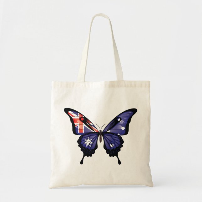 Australien Frack Butterfly Flag Aufkleber Tragetasche (Vorne)