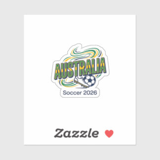 Australien Fußball 2026 Fußball Fett Land Typograf Aufkleber