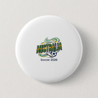 Australien Fußball 2026 Fußball Fett Land Typograf Button