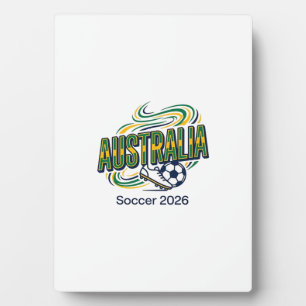 Australien Fußball 2026 Fußball Fett Land Typograf Fotoplatte