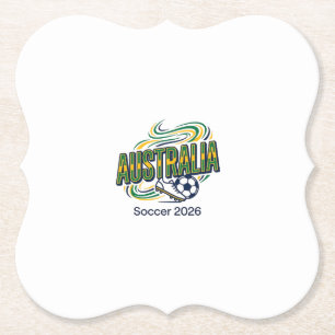 Australien Fußball 2026 Fußball Fett Land Typograf Untersetzer
