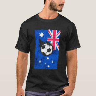 Australien Fußball Australische Flagge T-Shirt