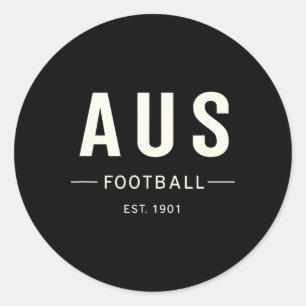 Australien Fußball Est. 1901 Heritage Fußball Fan Runder Aufkleber