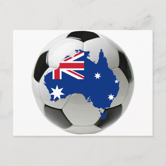 Australien Fußball-Fußball Postkarte (Vorderseite)