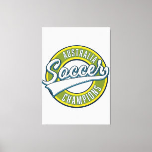 Australien Fußballmeister-Logo. Leinwanddruck