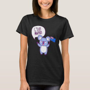 Australien Gday Mate Funny Aussie Koala Holiday T-Shirt