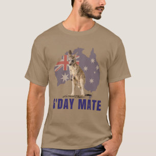 Australien Gday Mate Funny Kangaroo Australisch  T-Shirt