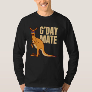 Australien G'day Mate Shirt Funny Kangaroo Austral