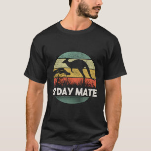 Australien G'Day Mate Shirt Funny Kangaroo Austral
