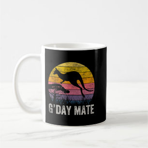 Australien G'Day Mate Shirt Funny Kangaroo Austral Kaffeetasse
