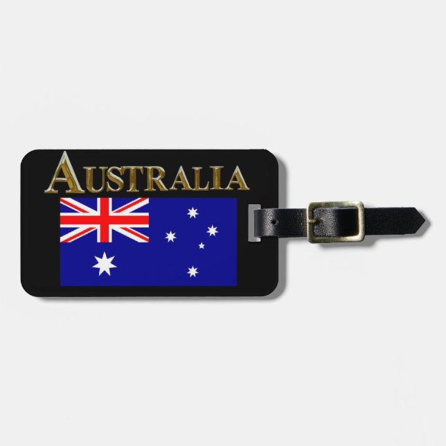 AUSTRALIEN GEPÄCKANHÄNGER (Vorderseite horizontal)