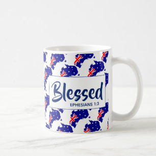 AUSTRALIEN Gesegnete Christliche Schrift Kaffeetasse