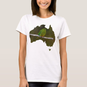 Australien Gestalt Seltenes Orange Bellied Parrot T-Shirt
