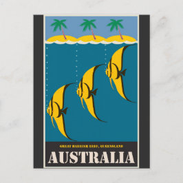 Australien Great Barrier Reef Vintage Travel Postkarte