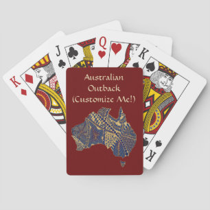 Australien Handgezeichnete dekorative Doodle Karte Spielkarten