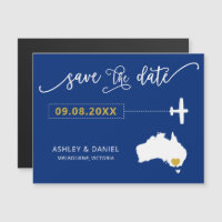 Australien Hochzeit Speichern Sie die Datumskarte,