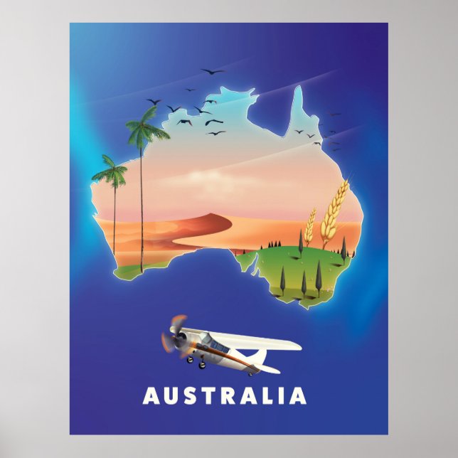 Australien Holiday Reiseplakat Poster (Vorne)