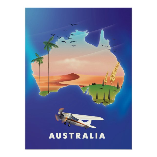 Australien Holiday Reiseplakat Poster (Vorderseite)