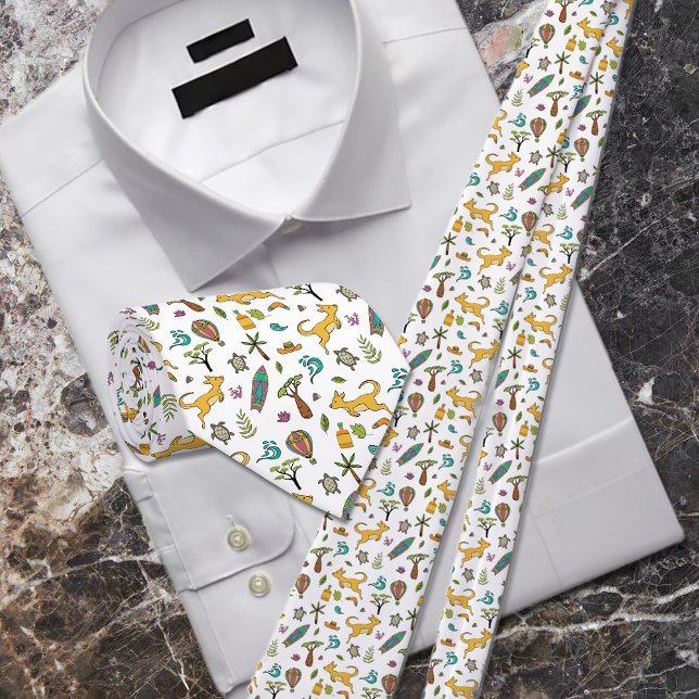 Australien Icon Nahtloses Muster Krawatte (Von Creator hochgeladen)