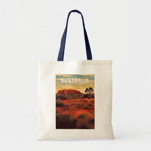 Australien Illustration Reise Kunst Vintage Tragetasche