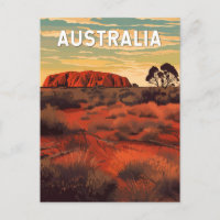 Australien Illustration Travel Art Vintag