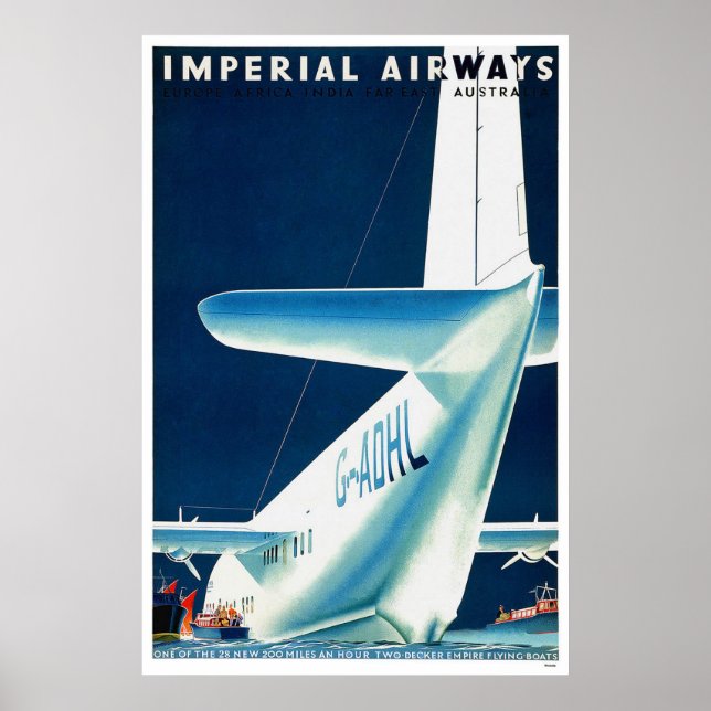 Australien Imperial Airways Poster (Vorne)