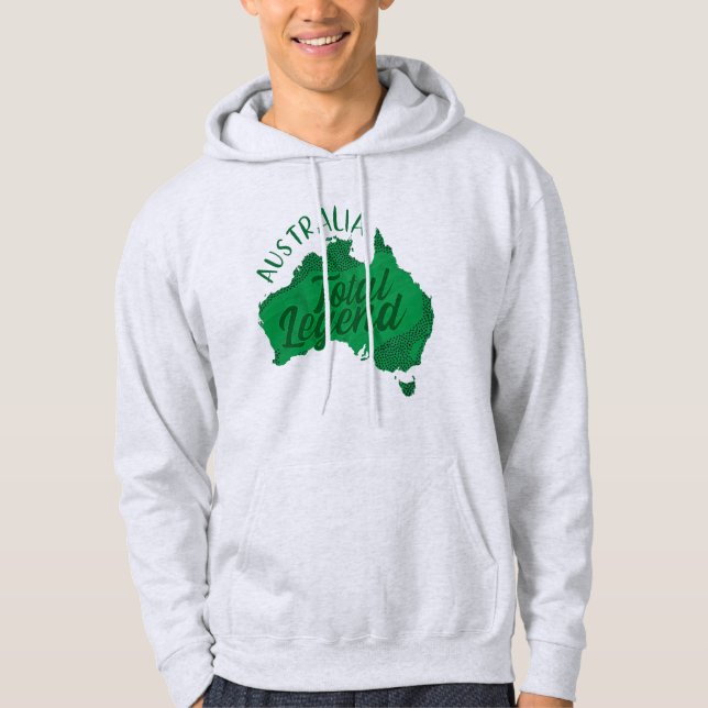 AUSTRALIEN INSGESAMT LEGEND GRÜNE HOODIE (Vorderseite)