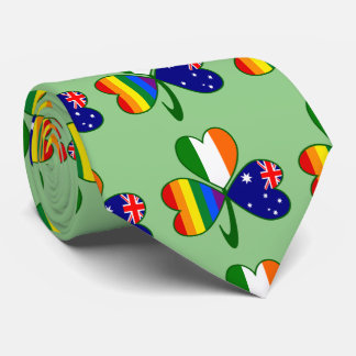 Australien Irland Gay Pride Shamrock Krawatte