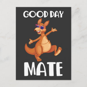 Australien Kangaroo Animal Australian Flag Aussie Postkarte