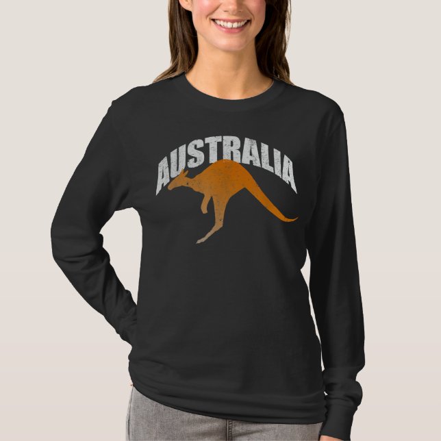 Australien Kangaroo Australian Souvenir T - Shirt (Vorderseite)