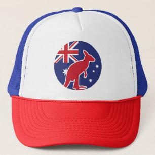 Australien Kangaroo Australische Nationale Tierfla Truckerkappe