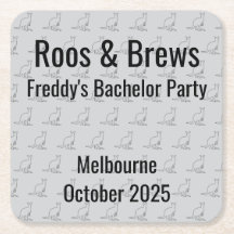 Australien Kangaroo Bachelor Party Untersetzer