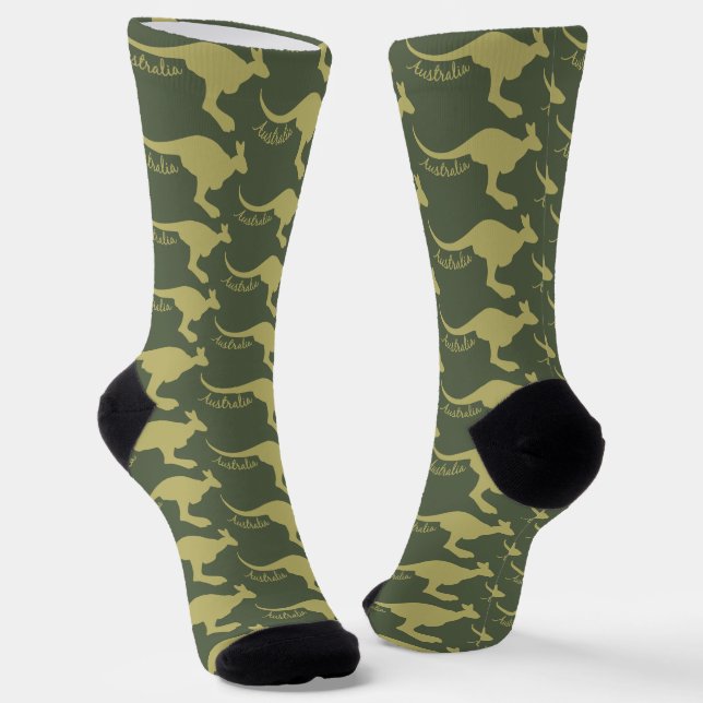 Australien Kangaroo Farbsocken Socken (Gewinkelt)