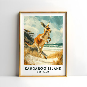 Australien Kangaroo Island Reiseplakat Poster
