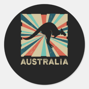 Australien Kangaroo Runder Aufkleber
