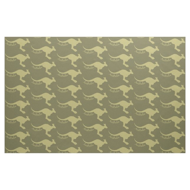 Australien Kangaroo Sonderfarbstoff Stoff (Fat Quarter (45,7 x 55,9 cm))