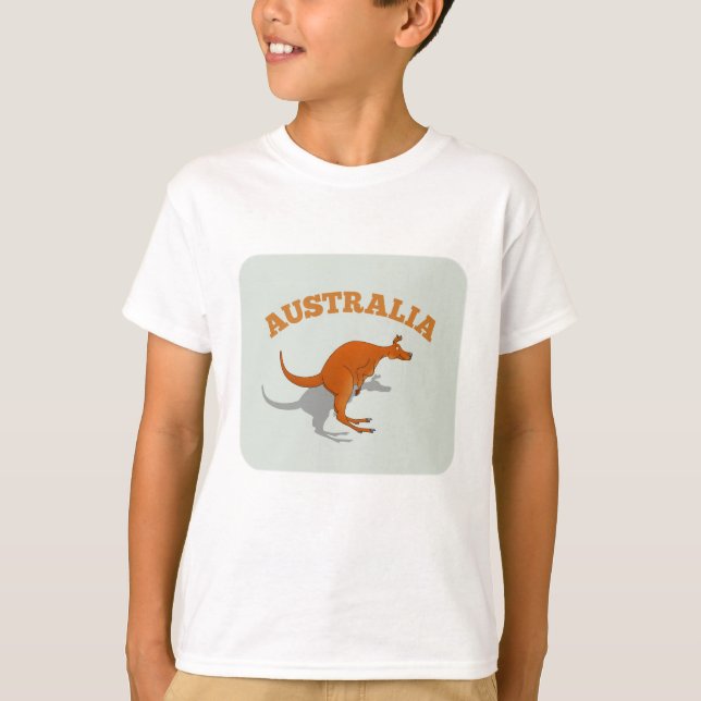 Australien, Kangaroo-Sprung T-Shirt (Vorderseite)