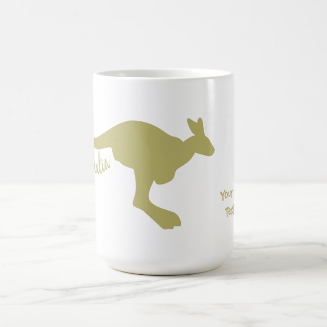 Australien Kangaroo Zoll-Tasse Kaffeetasse (Mittel)