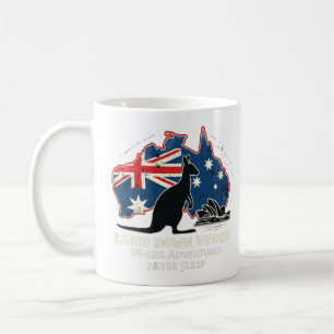 Australien Känguru Aussies Land Down Under Kaffeetasse