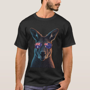 Australien Känguru Australische Flagge 3 T-Shirt