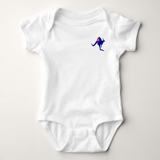 Australien-Känguru-Flagge Polo Shirt (Vorderseite)