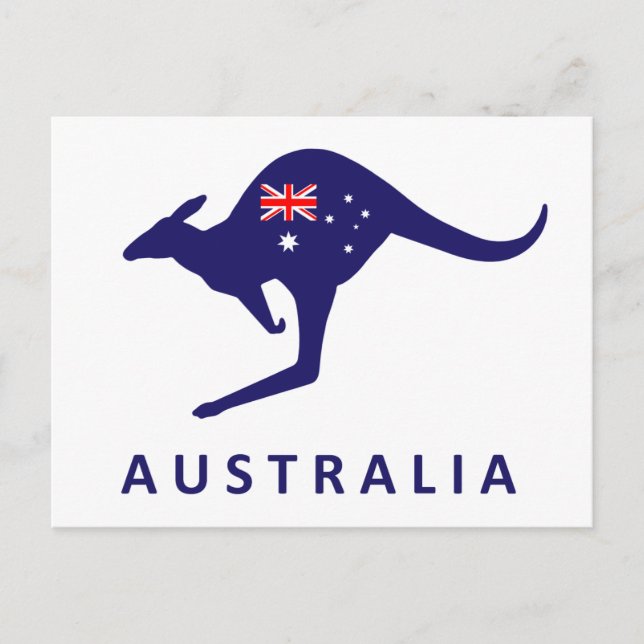 AUSTRALIEN-KÄNGURU-POSTKARTE POSTKARTE (Vorderseite)