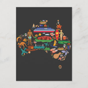 Australien Karte Australischer Landtiere Reisen