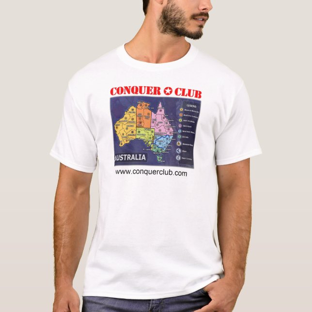 Australien-Karte T-Shirt (Vorderseite)