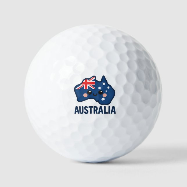 Australien Kawaii Fusion - Bold & Adorable Golfball (Vorderseite)
