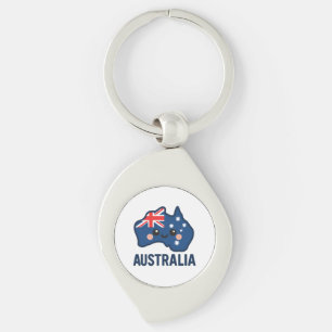 Australien Kawaii Fusion - Bold & Adorable Schlüsselanhänger