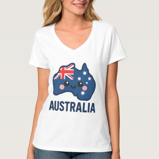Australien Kawaii Fusion - Bold & Adorable T-Shirt (Vorderseite)