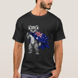 Australien Koala Bär Australische Flagge 1 T-Shirt